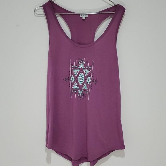 Kismet Tops - KISMET Purple Medium Tank Top
